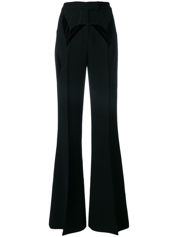 Elie Saab High-waisted Flared Trousers - Black
