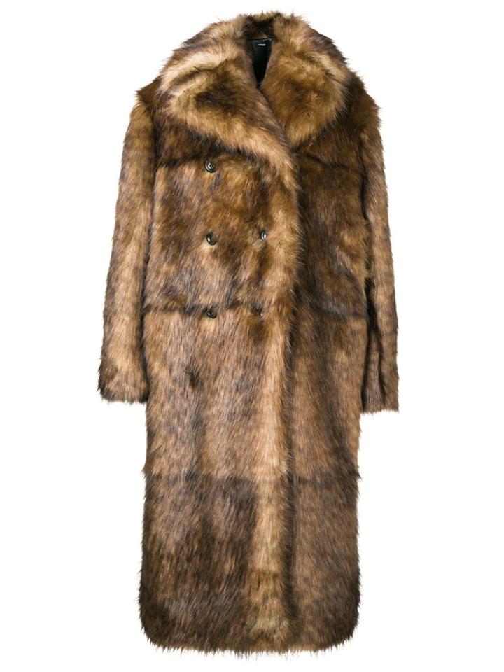 Kwaidan Editions Faux Fur Jacket - Brown