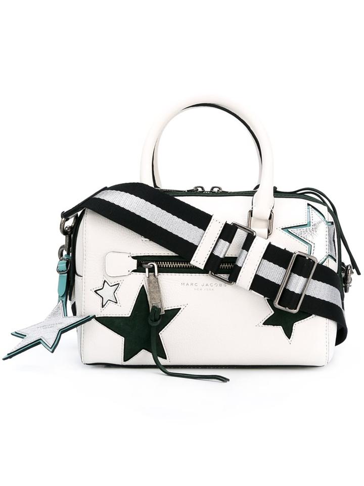 Marc Jacobs Small 'star Patchwork' Bauletto Tote, Women's, White