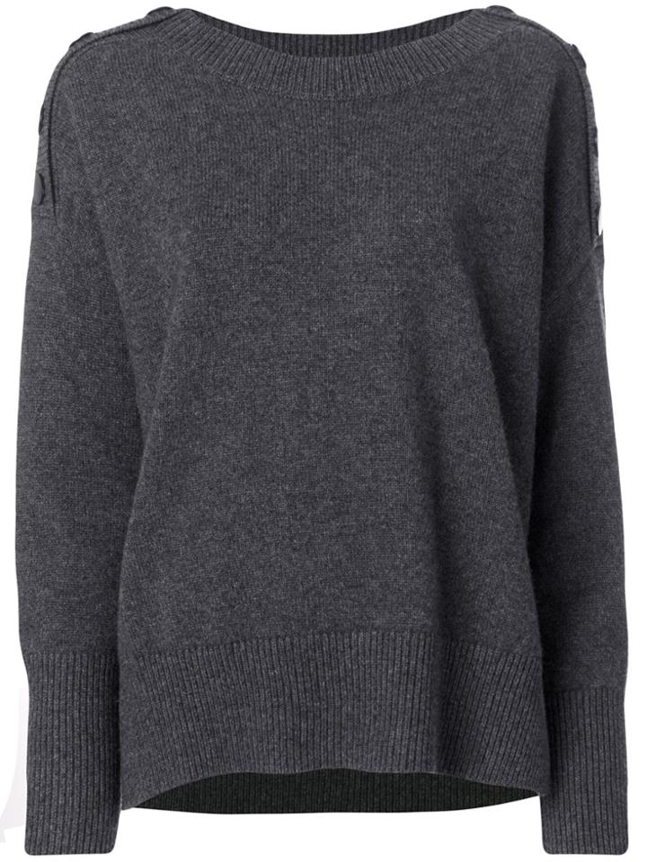 Vanessa Bruno Button Shoulder Jumper - Grey