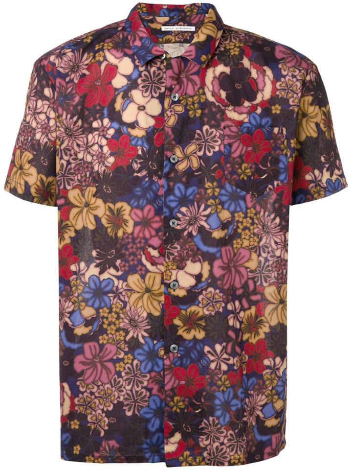 Daniele Alessandrini Floral Pattern Shirt - Blue