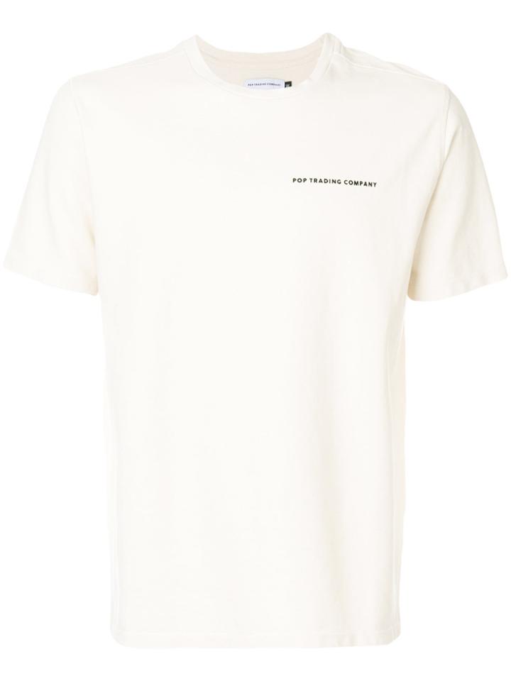 Pop Trading International Logo Print T-shirt - Nude & Neutrals