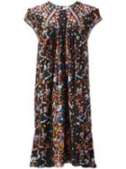 Peter Pilotto 'kali' Printed Dress, Women's, Size: 10, Black, Silk