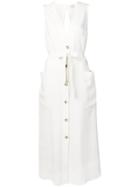 Le Kasha Luxor Tie-fastening Dress - White
