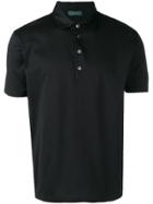 Zanone Short Sleeved Polo Shirt - Black