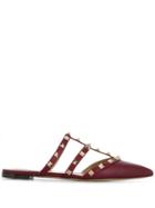 Valentino Studded Mule Shoes - Red