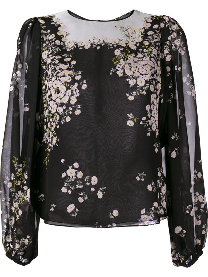 Giambattista Valli Silk Floral Blouse