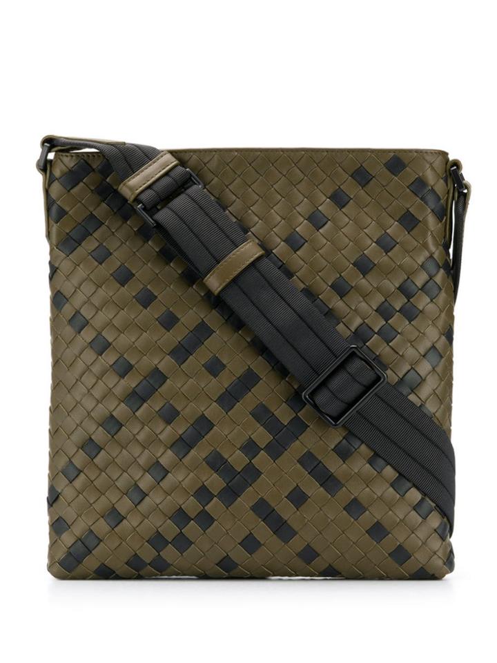 Bottega Veneta Intrecciato Shoulder Bag - Green