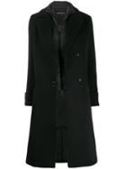 Emporio Armani Oversized Wool Coat - Black