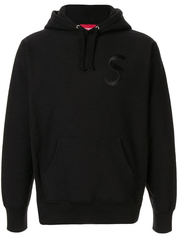 Supreme Embroidered S Hoodie - Black