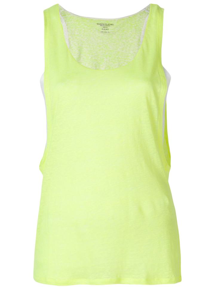 Majestic Filatures Layered Vest - Yellow & Orange