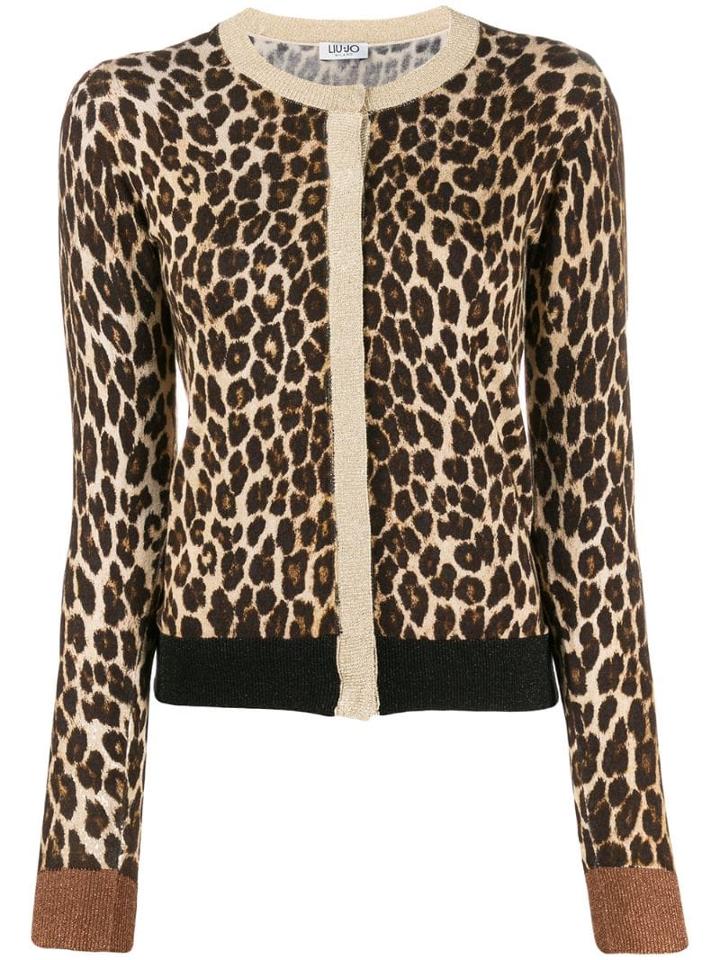 Liu Jo Slim-fit Leopard Cardigan - Neutrals