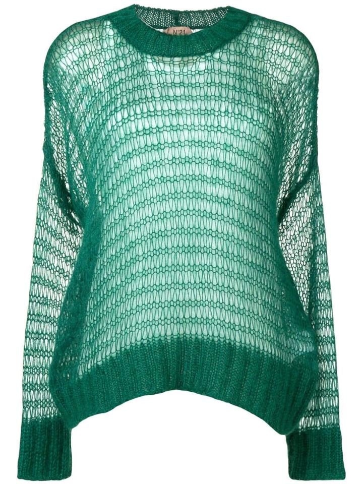Nº21 Loose Knit Jumper - Green