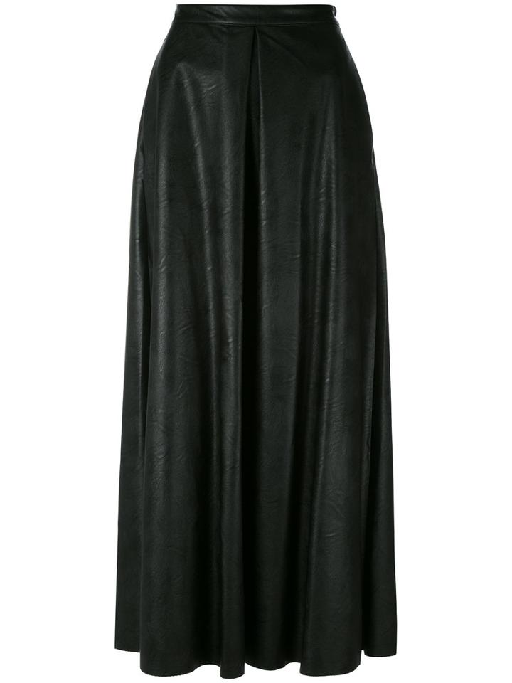 Mm6 Maison Margiela - Long Full Skirt - Women - Cotton/polyurethane/viscose - 44, Black, Cotton/polyurethane/viscose