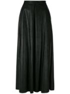 Mm6 Maison Margiela - Long Full Skirt - Women - Cotton/polyurethane/viscose - 44, Black, Cotton/polyurethane/viscose