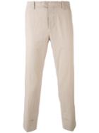 Paolo Pecora - Tapered Cropped Trousers - Men - Cotton/spandex/elastane - 52, Nude/neutrals, Cotton/spandex/elastane
