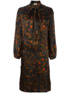 Hache Floral Print Dress, Women's, Size: 42, Brown, Viscose