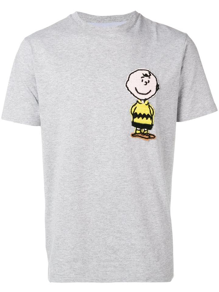Lc23 Embroidered Motif T-shirt - Grey