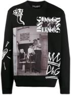 Dolce & Gabbana Photo Print Sweatshirt - Black