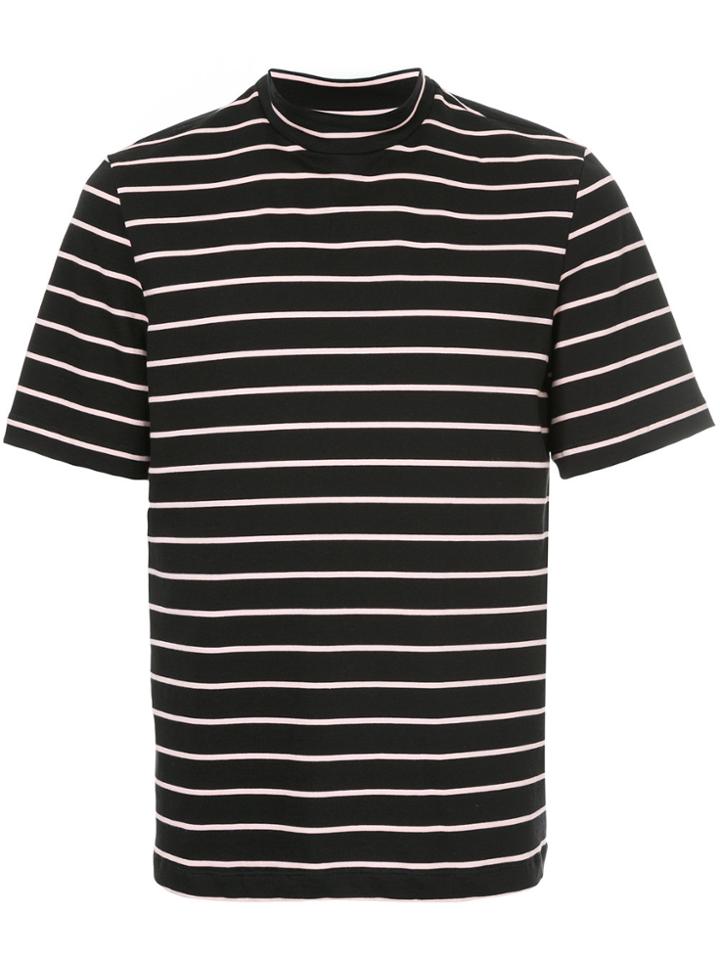 Msgm Msgm X Diadora Striped Roll-neck Top - Black