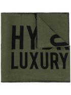 Hydrogen Embroidered Scarf - Green