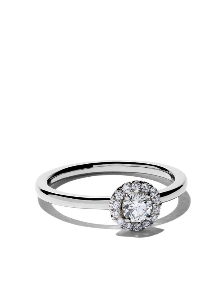 De Beers Platinum My First De Beers Aura Solitaire Diamond Ring