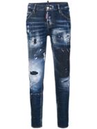 Dsquared2 Destroyed Skinny Jeans - Blue
