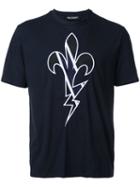 Neil Barrett - Printed T-shirt - Men - Cotton - Xs, Blue, Cotton