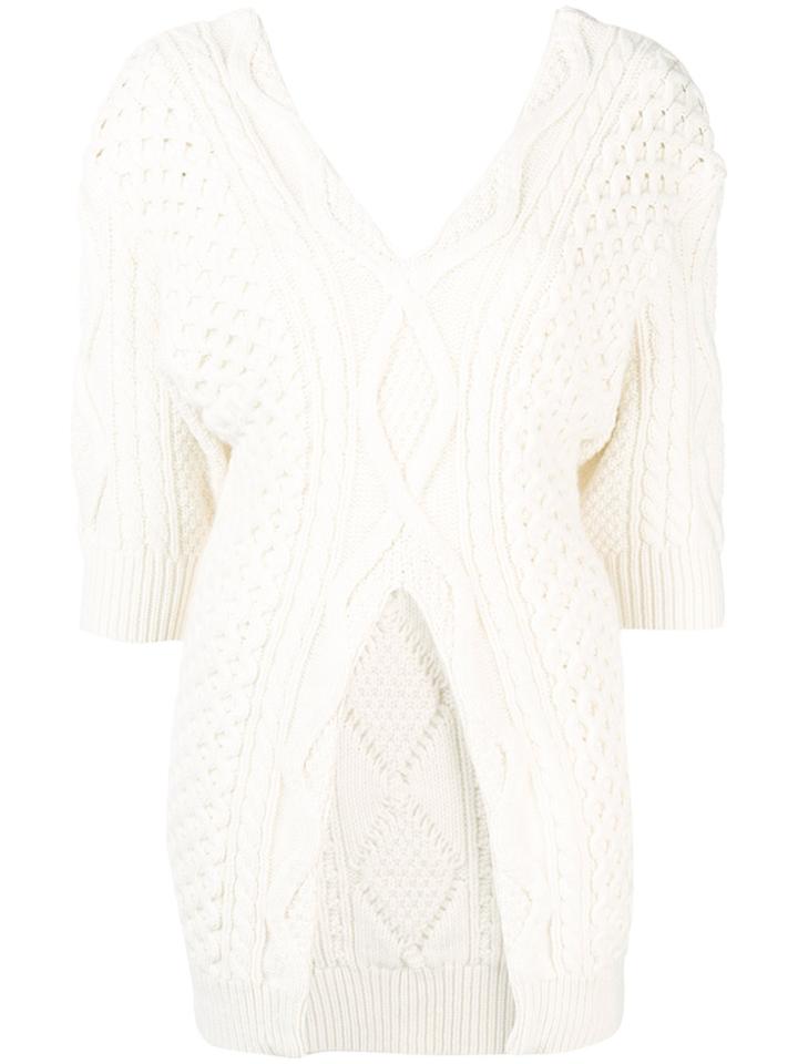 3.1 Phillip Lim Cable Knit Jumper - White