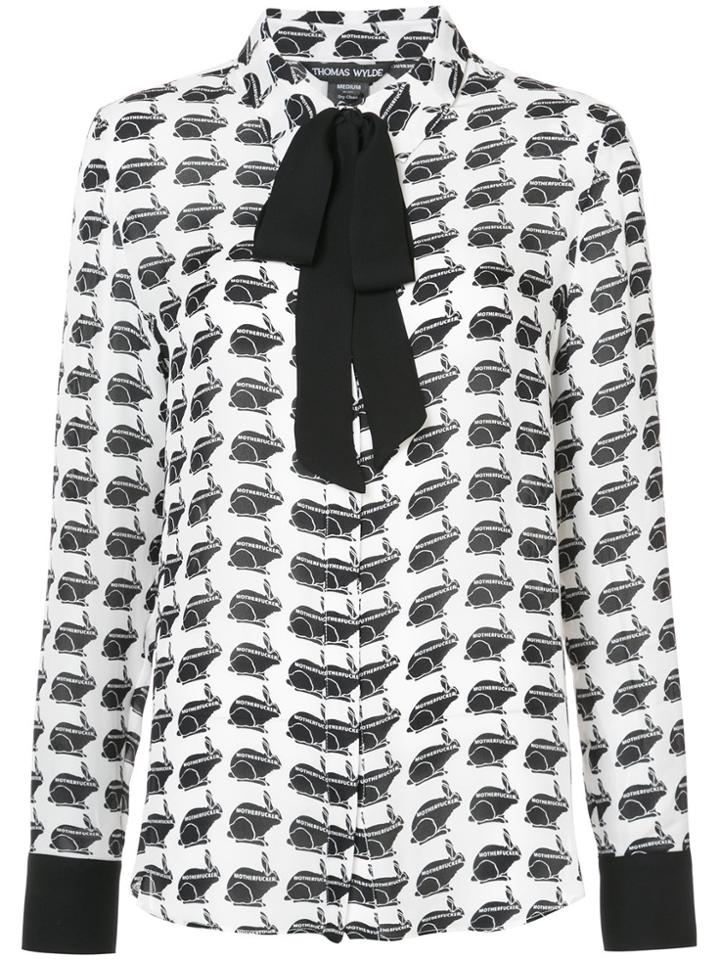 Thomas Wylde Printed Blouse - White