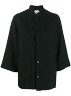 Hope Buttoned Shirt Jacket - Black