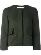 Marni Crease Effect Jacket, Women's, Size: 46, Green, Cotton/polyester/viscose