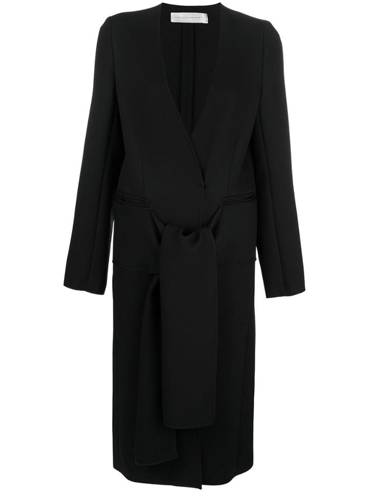 Victoria Victoria Beckham Belted Tailored Coat - Black