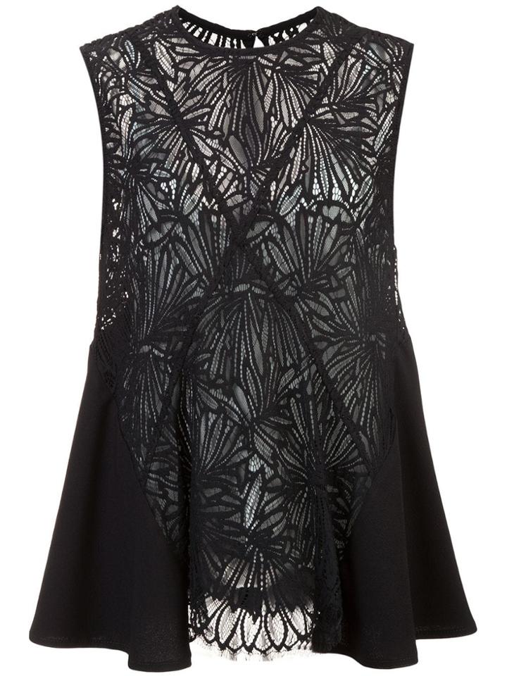 Proenza Schouler Lace Sleeveless Top - Black