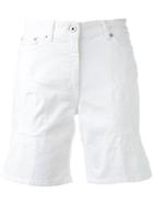 Dondup - Ripped Chino Shorts - Women - Cotton/spandex/elastane - 30, White, Cotton/spandex/elastane