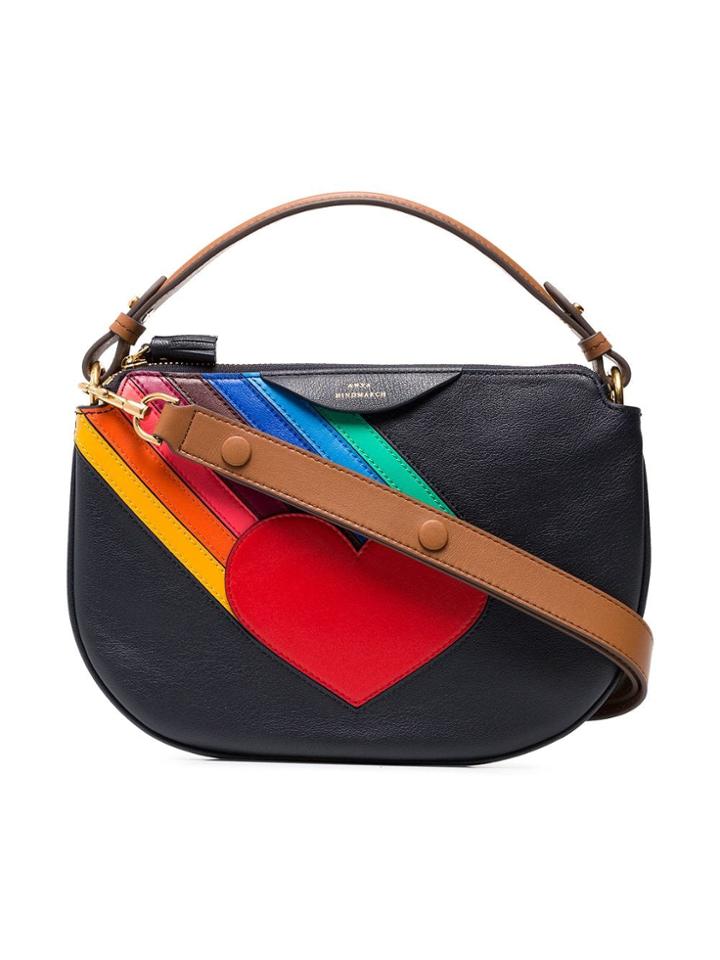 Anya Hindmarch Multicoloured Soft Stack Heart Leather Cross Body Bag -