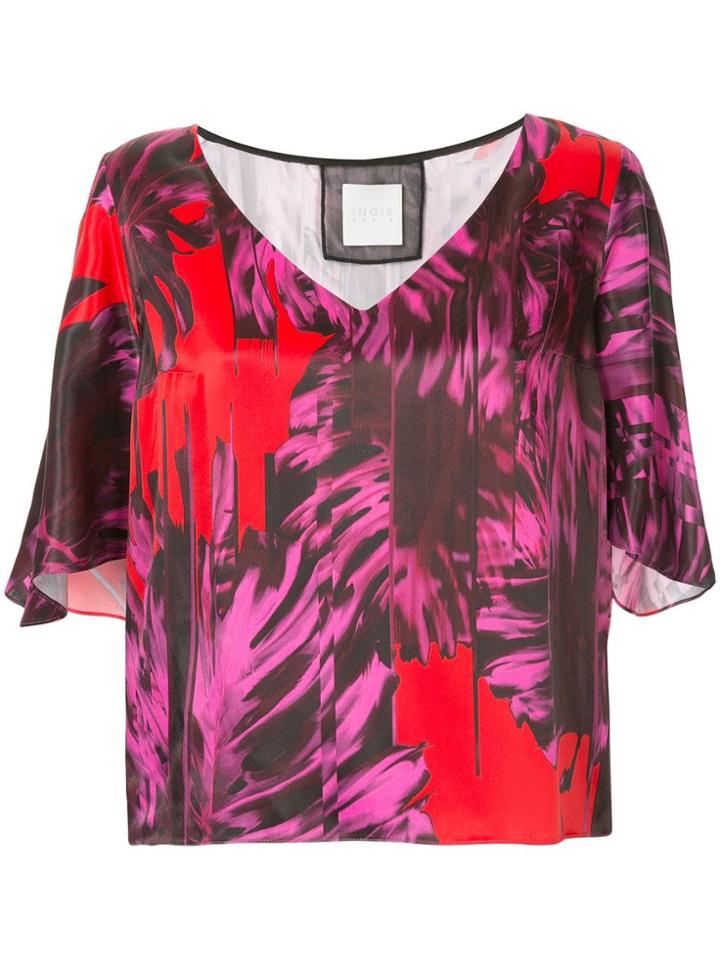 Ingie Paris Abstract Print Blouse - Multicolour