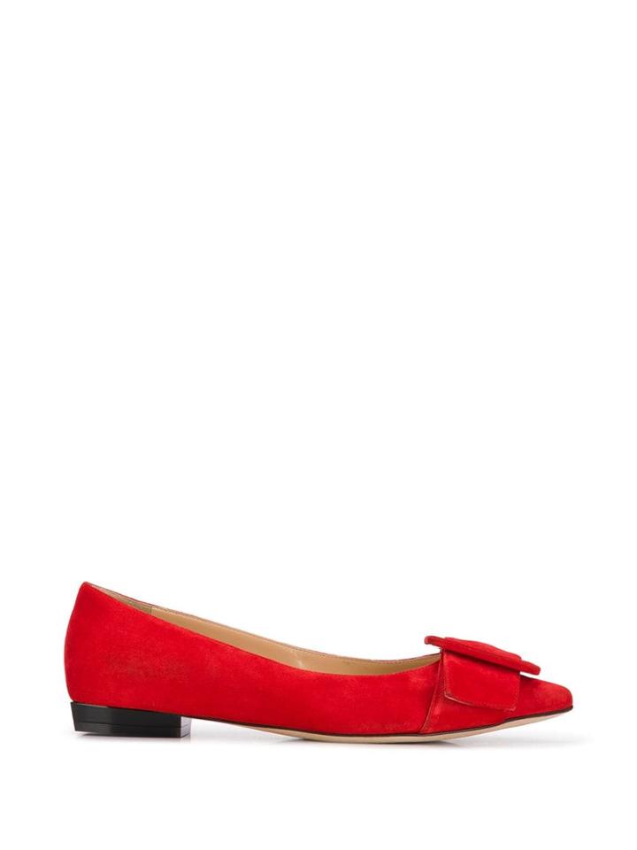 Sergio Rossi Milano Mia Ballerinas - Red