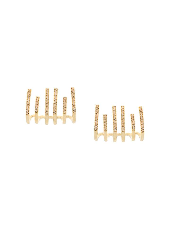 Federica Tosi Designer Extravagant Earings - Metallic