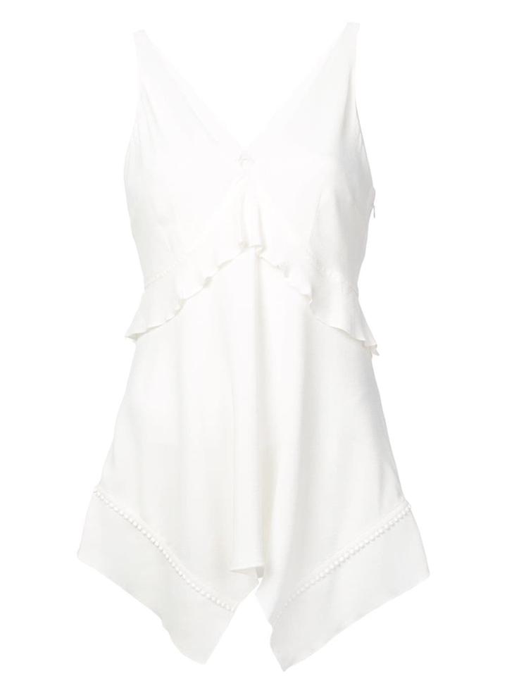 Derek Lam 10 Crosby Cami With Ruffle Detail - White