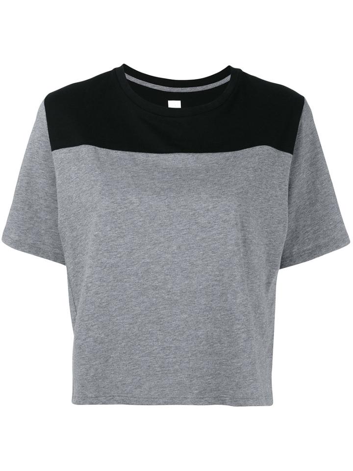 Sàpopa - Panelled T-shirt - Women - Cotton - Xs, Black, Cotton