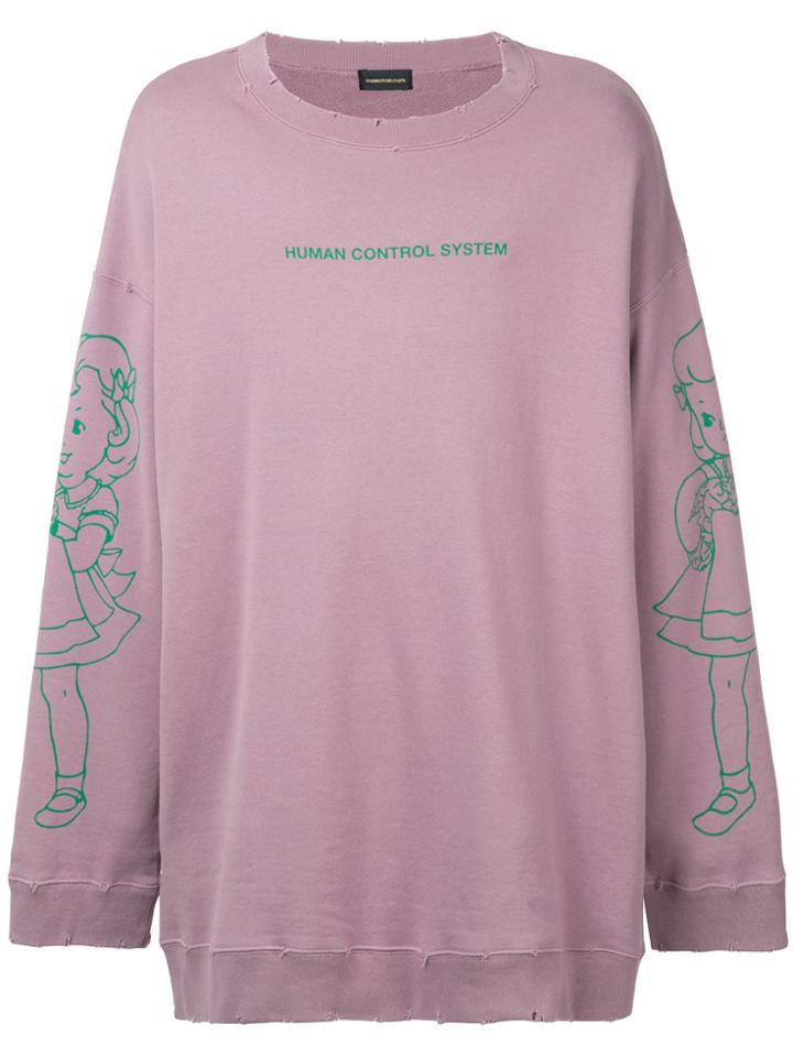 Undercover Human Control System Sweatshirt - Pink & Purple
