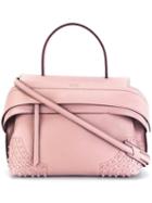 Tod's 'wave' Tote, Women's, Pink/purple