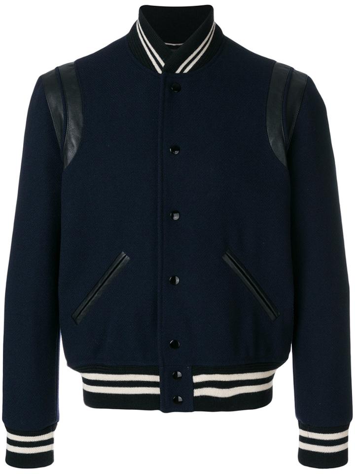 Saint Laurent Classic Teddy Jacket - Blue