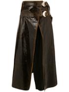 Beaufille Belted Wrap Skirt - Brown