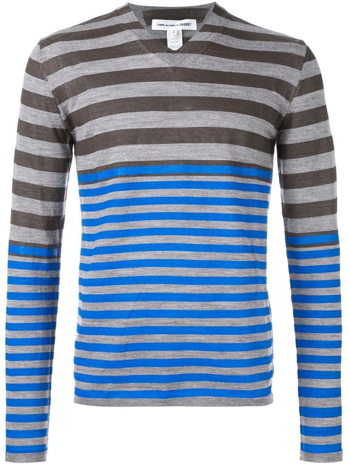 Comme Des Garçons Shirt Striped Jumper