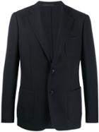 Z Zegna Single-breasted Fitted Blazer - Blue