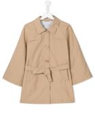 Herno Kids Single Breasted Coat - Nude & Neutrals