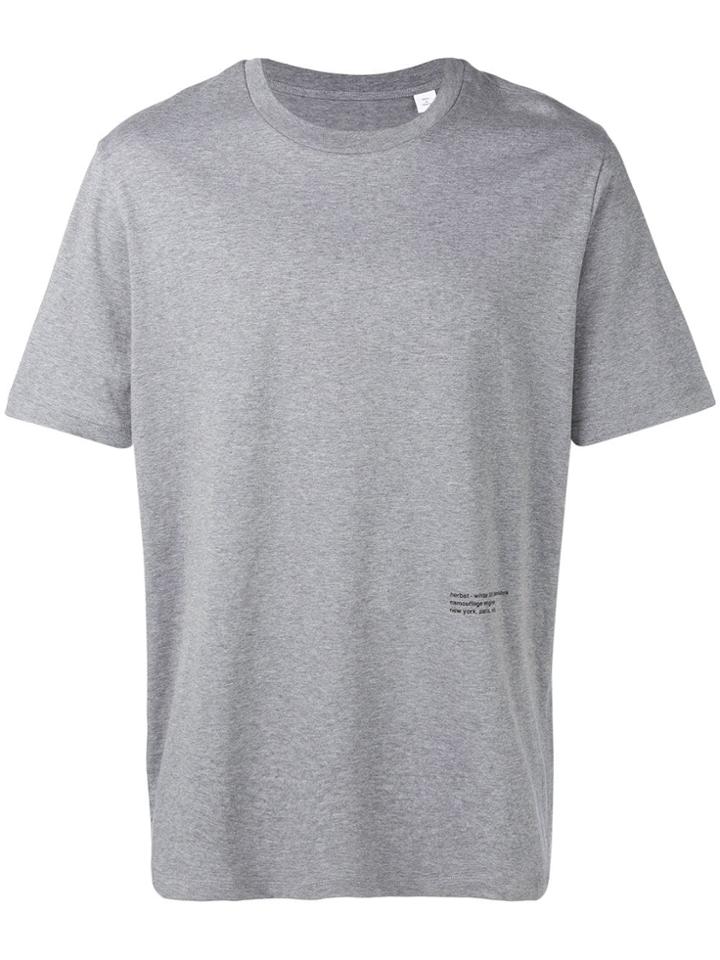 Oamc Back Photo Print T-shirt - Grey