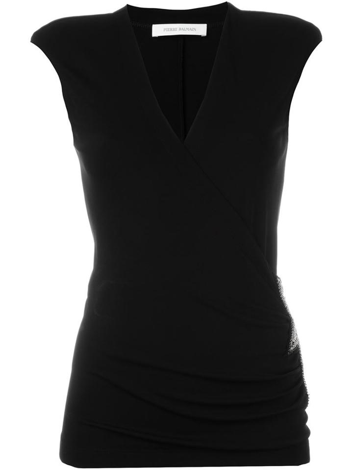 Pierre Balmain Embellished Star Patch Top